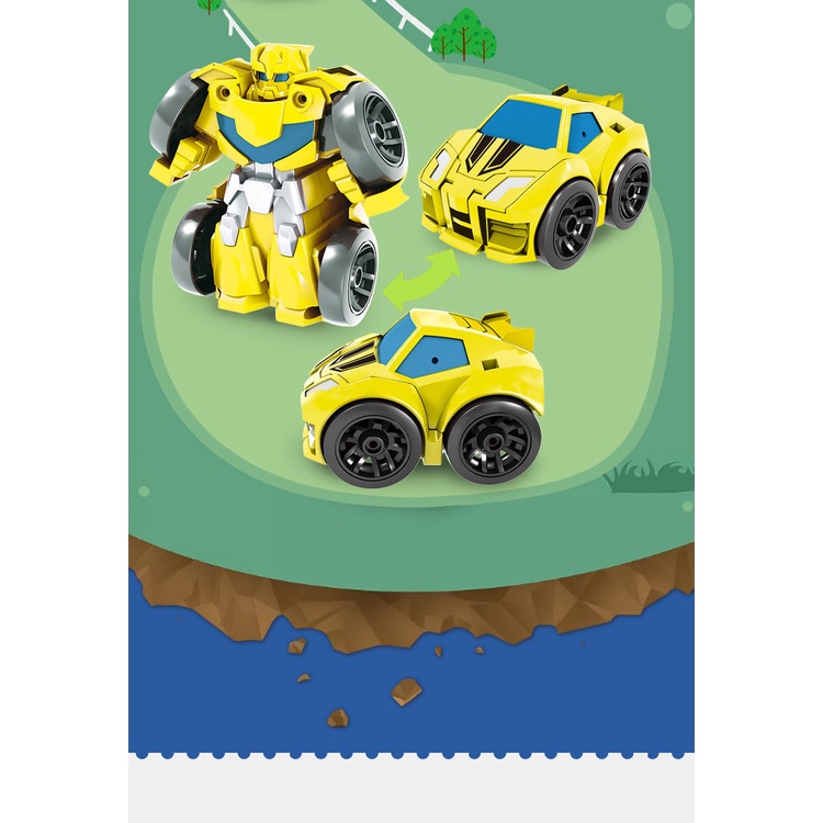 Xe đồ chơi trẻ em transformers | Robot ô tô bumblebee optimus prime