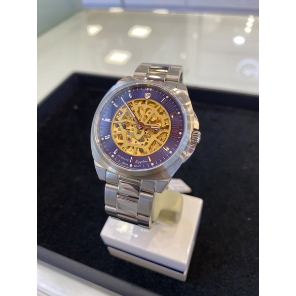 Đồng hồ nam lộ cơ Olympia Star OPA9935.4 AMS dây sắt - bảo hành 12 tháng