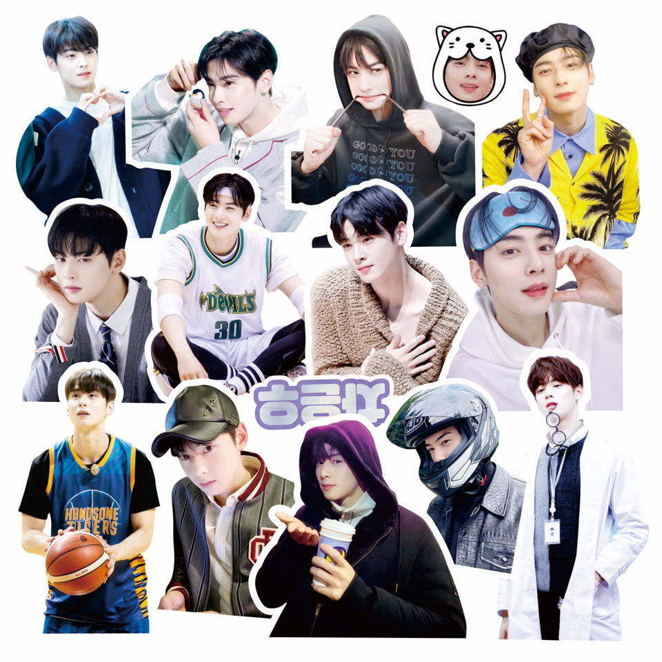 Cha EunWoo Hand account sticker Korean drama emoticon decoration sticker