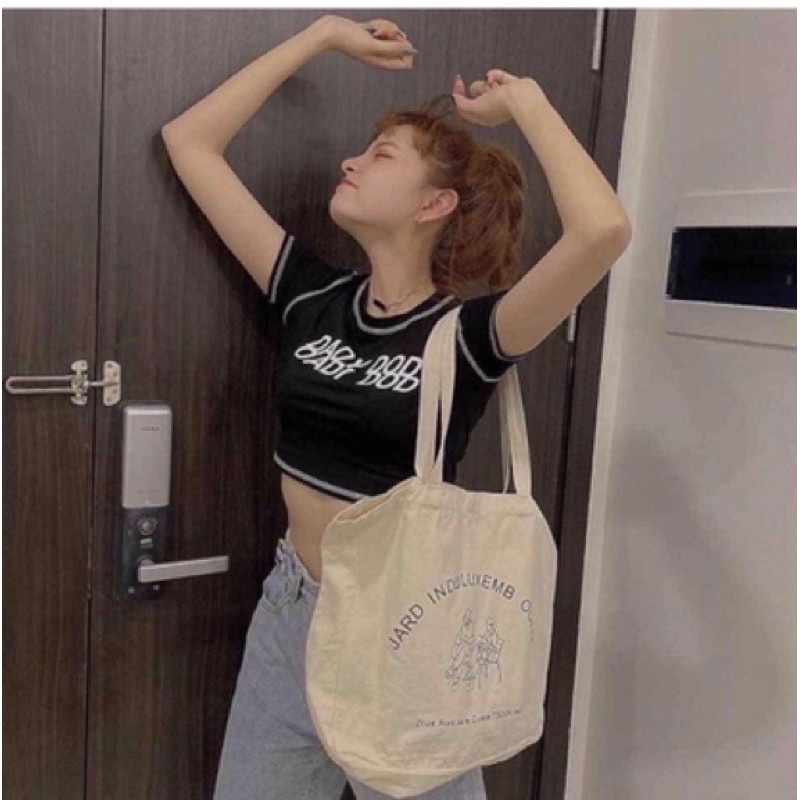 Áo croptop thun borip viền tay Funky/Dadi Dod