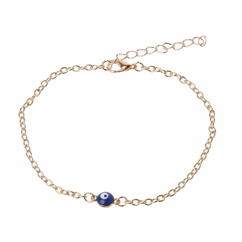 Lắc chân/ lắc tay họa tiết con mắt xanh dương độc đáo