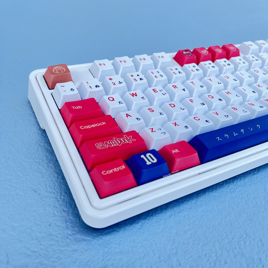 134 Phím SLAM DUNK Keycap Cherry Profile Sakuragi Hanamichi Anime PBT Dye Sub Bàn phím cơ học Keycaps
