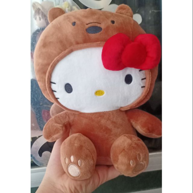Mèo kitty bông màu nâu (3cm)