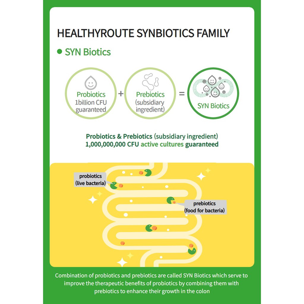 HealthyRoute SynBiotics Family 2 Months, Probiotics Prebiotics Zinc hỗ trợ chức năng miễn dịch khỏe mạnh
