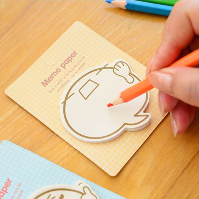Nhãn dán ghi chú thiết kế biểu tượng cảm xúc hoạt hình sáng tạo dễ thương dành cho nữ sinh
