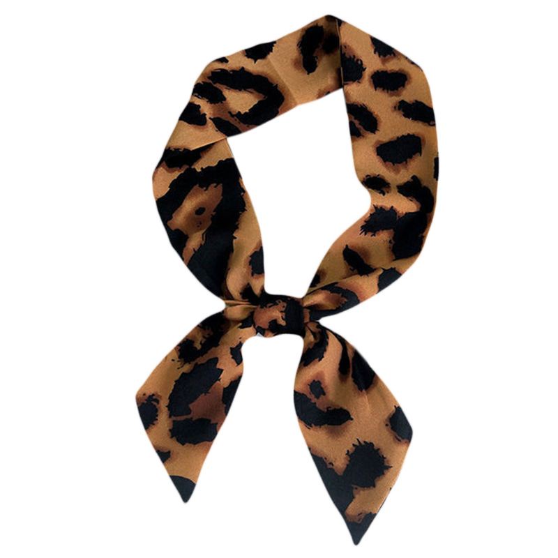 Khăn Choàng Cổ Họa Tiết Da Báo 5x90cm Dành Cho Nữ