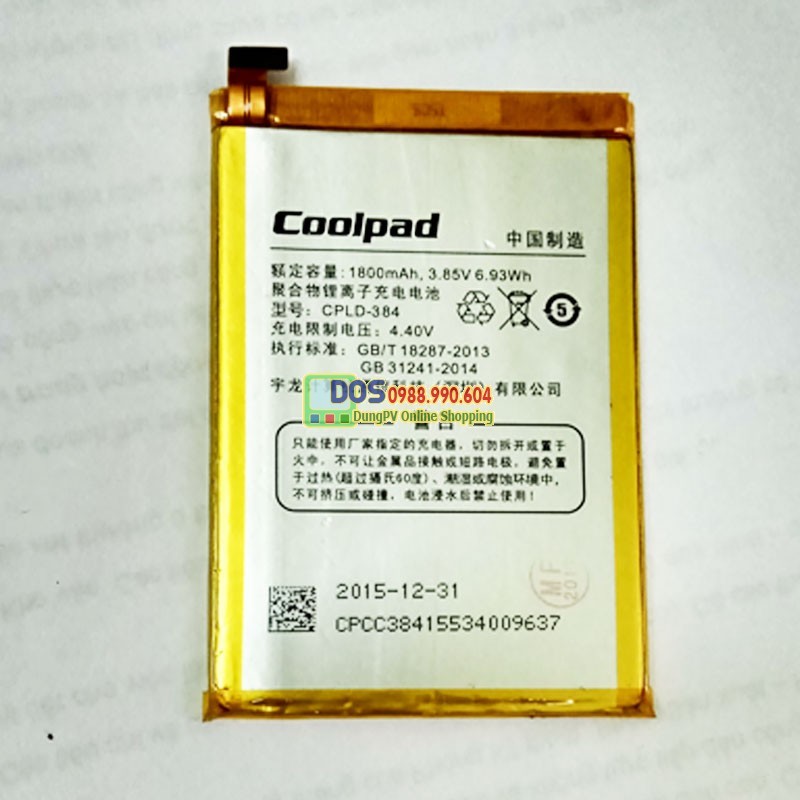 Thay pin coolpad fancy E561  chính hãng