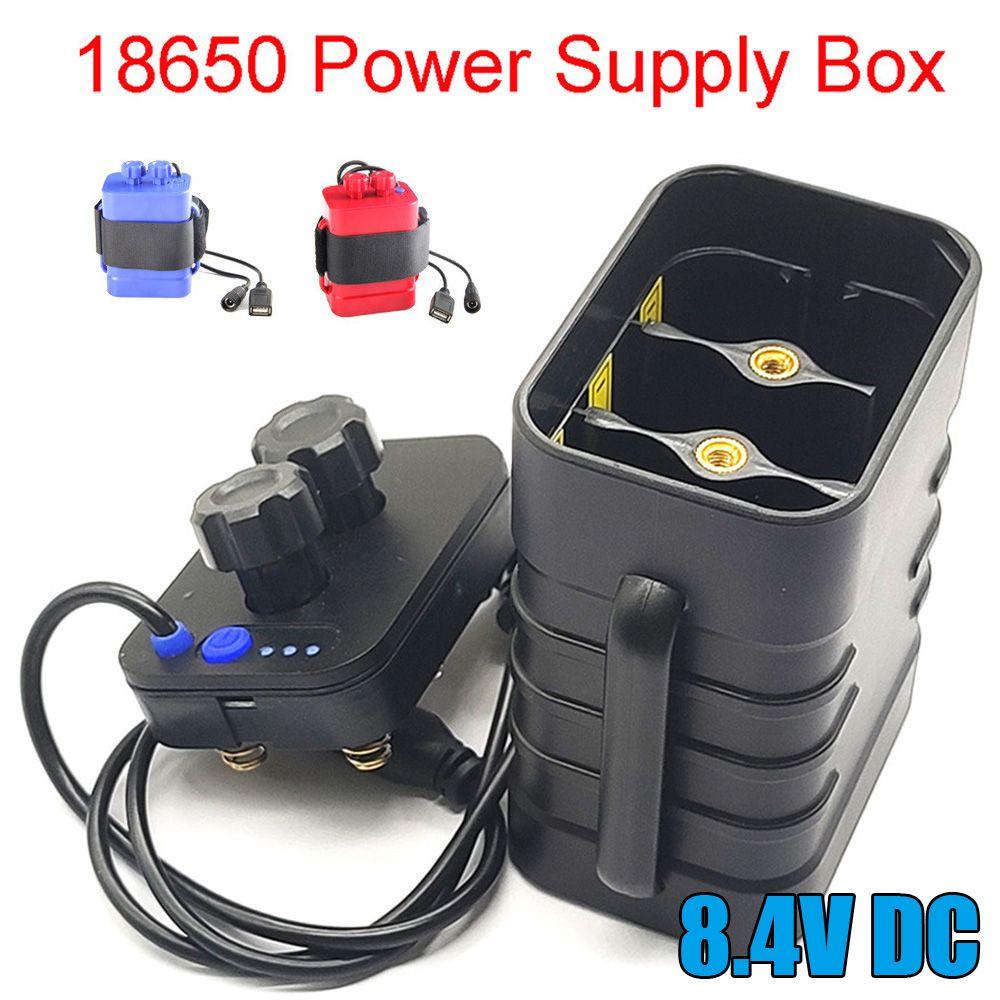 BTLIMER Pin Sạc Dự Phòng 6x18650 8.4V DC Cho Điện Thoại