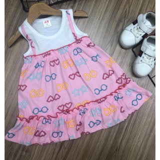 Đầm thun cotton giả yếm cho bé gái chat để chọn mẫu - free ship extra