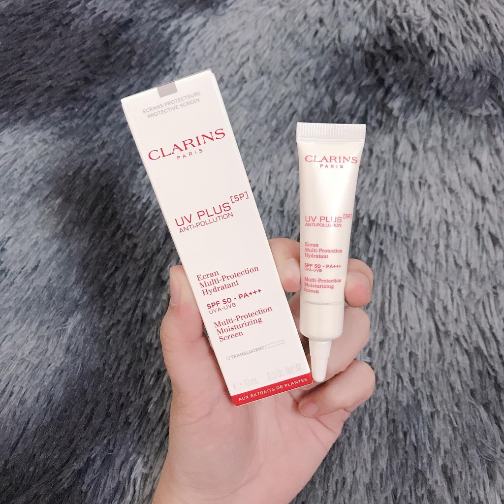 Kem chống nắng Clarins UV plus anti-polution SPF 50 PA+++ mini size 10ml