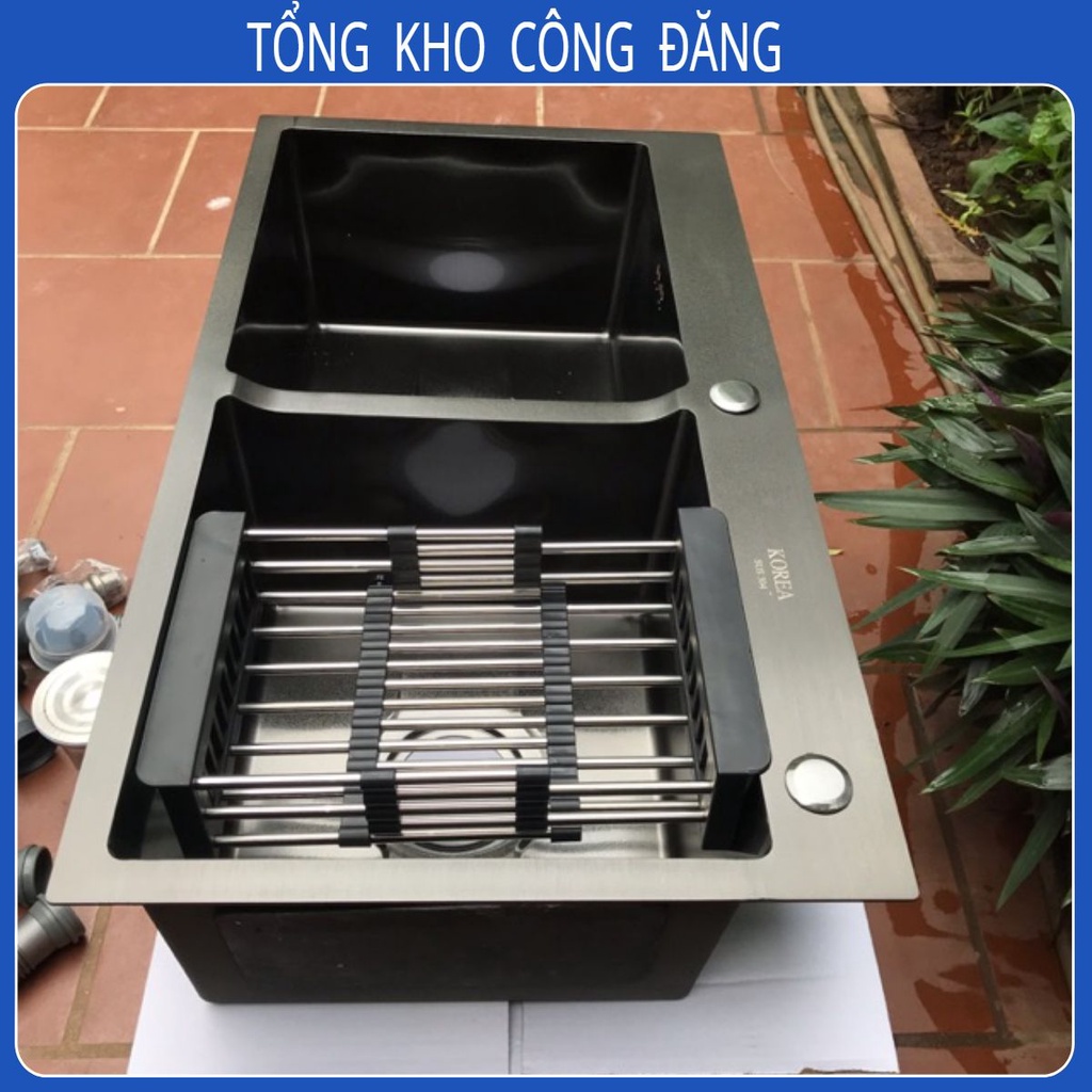 [XẢ KHO] CHẬU RỬA BÁT NANO SUS304 KT8245 HÀNG SỊN