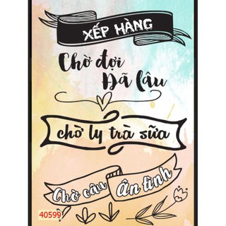combo 3 tấm tranh dán quán trà sữa 3D in Vải Lụa