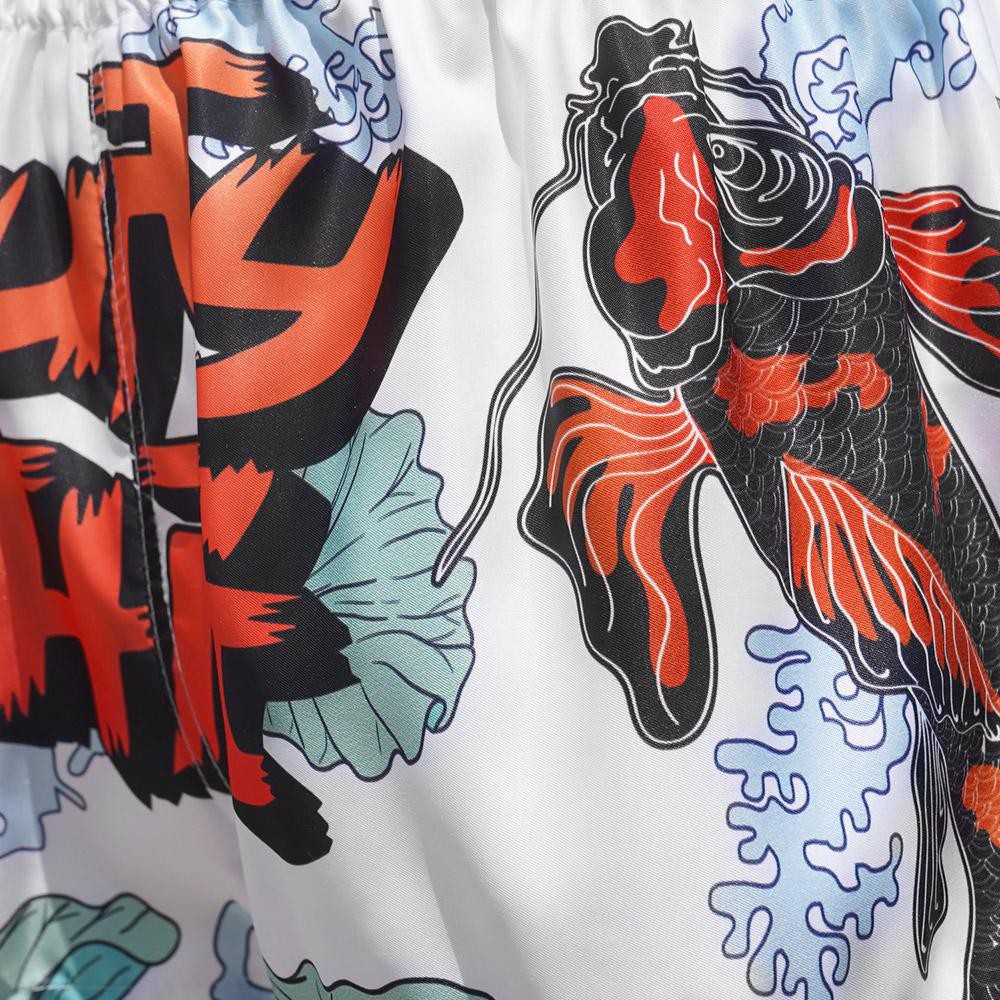 Quần Muay Thai Tuff Japanese Koi Fish With Text