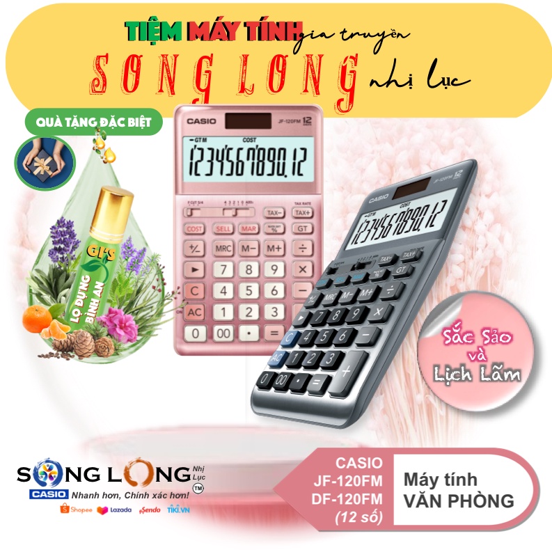 Máy Tính CASIO Sắc Màu JF-120FM & DF-120FM – “Sang Trọng trong từng Đường Nét!” - Máy Tính Cầm Tay nhập khẩu Phillipines