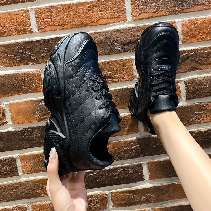 [Mã WASTVN5K giảm 5k đơn bất kỳ] (2 MÀU) Giày nữ chần chỉ ulzzang đế cao cá tính full sóng đế mũi tên siêu hót hít | BigBuy360 - bigbuy360.vn