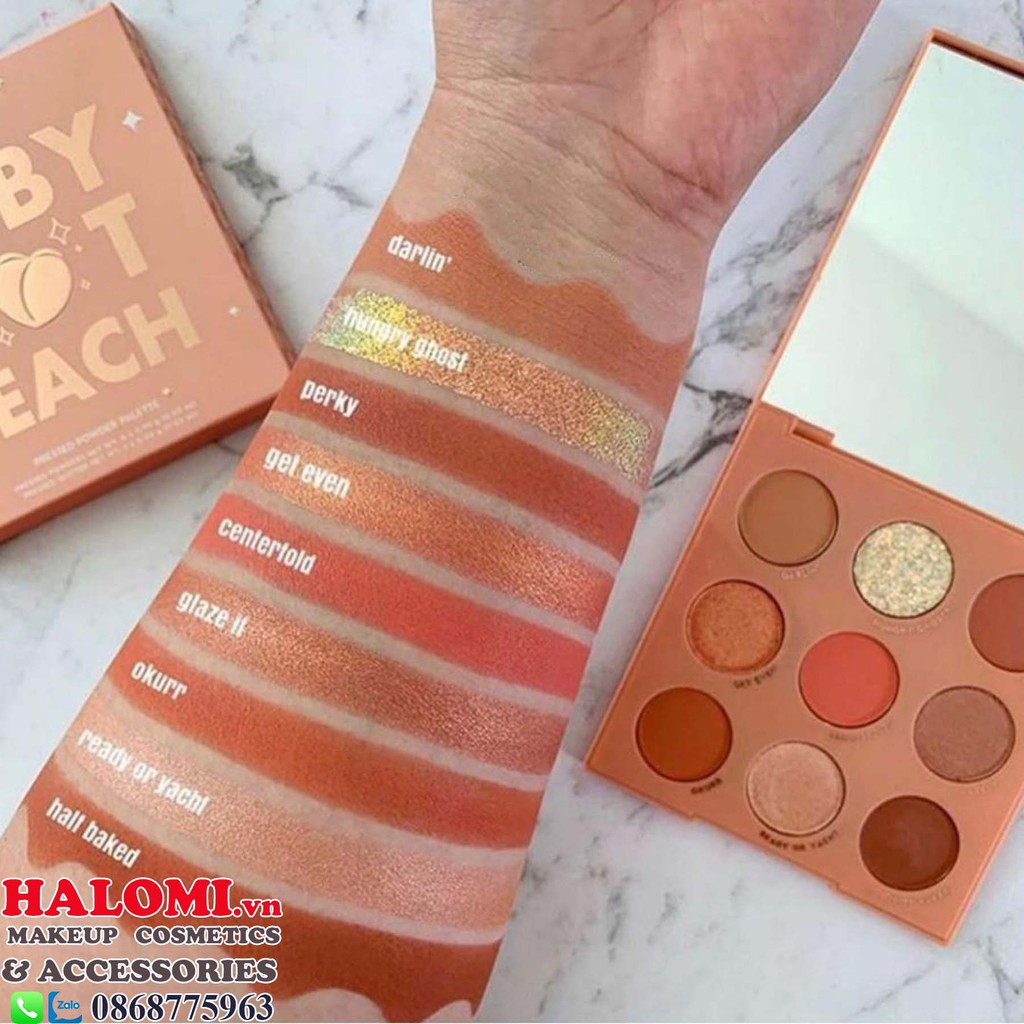 Bảng Phấn Mắt Colourpop Baby Got Peach Shadow Palette 9 Ô Chính hãng tone nhẹ mịn phong cách đa dạng