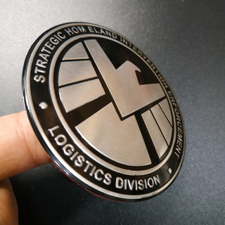 Tem Nhôm dán xe Captain - SHIELD Marvel siêu chất
