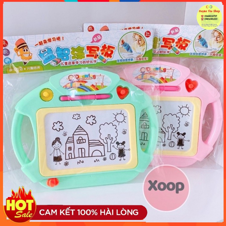 Bảng gạt, bảng vẽ tự xoá thông minh có tay cầm cho bé