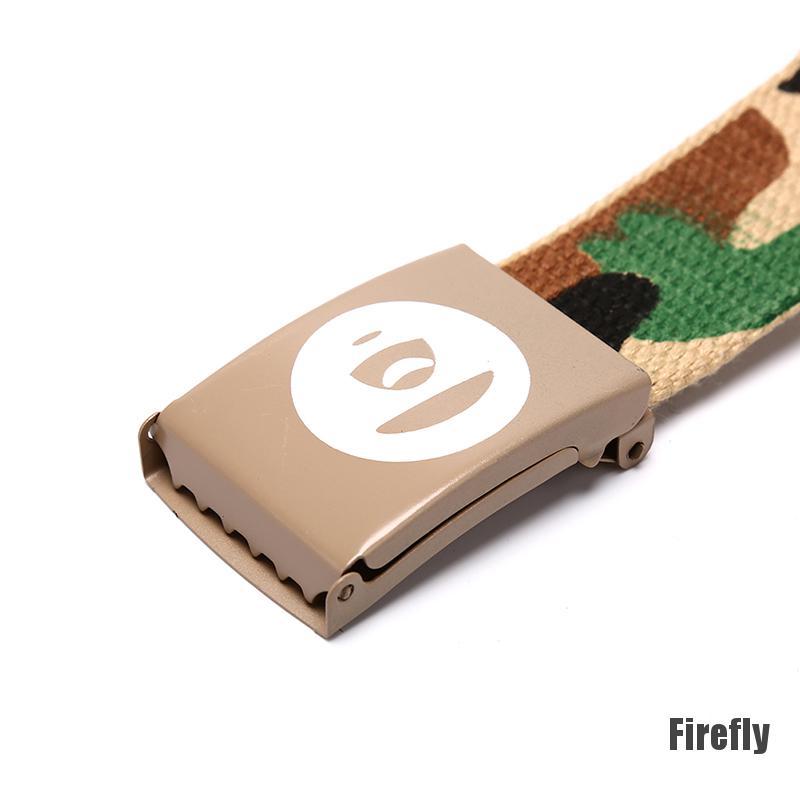 Thắt Lưng Vải Canvas Họa Tiết Rằn Ri Cá Tính Thời Trang