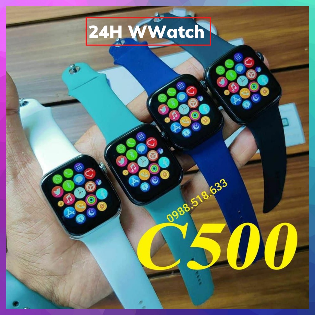 Đồng hồ thông minh C500 lắp sim nghe gọi hai chiều, full danh dạ 24H Watch