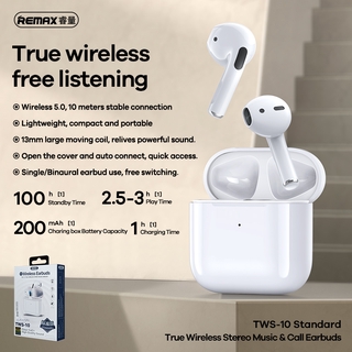 ANDROID Tai Nghe Bluetooth Remax Tws-10 Chất Lượng Cao