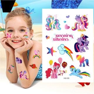 Hình xăm dán tạm thời họa tiết hoạt hình My Little Pony an toàn không độc hại chống thấm nước xinh xắn dành cho bé