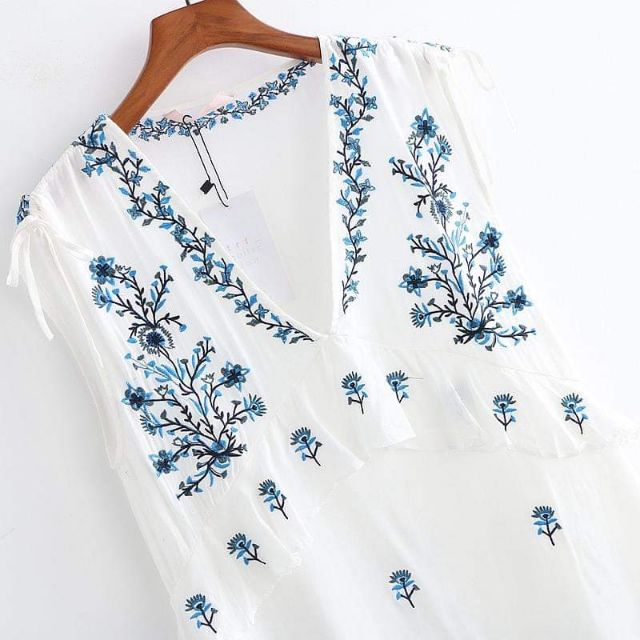 Đầm thêu Zara- D0047