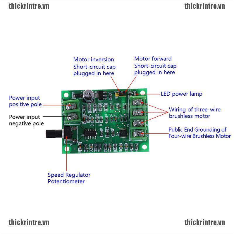 <Hot~new>5V 12v brushless dc motor driver controller board for hard drive motor 3/4 wire