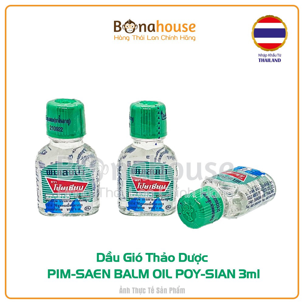 Dầu Gió Thảo Dược PIM-SAEN BALM OIL POY-SIAN 3ml