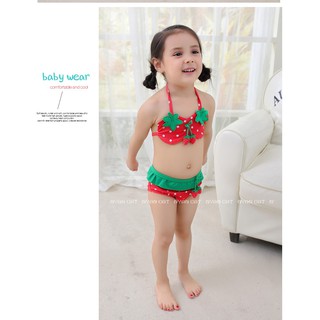 BIKINI DÂU TÂY CHO BÉ
