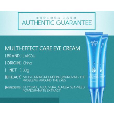 Kem dưỡng mắt Laikou Axit Hyaluronic xóa tan thâm - Nhăn - Bọng mắt