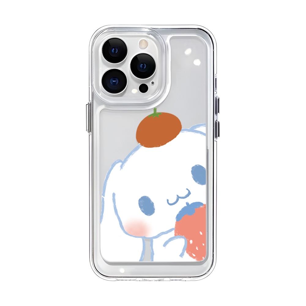 Ốp Điện Thoại Trong Suốt In Hình Thỏ Dâu Tây Cho iphone 14ProMax 14Plus 13 11 12 7Plus X XR