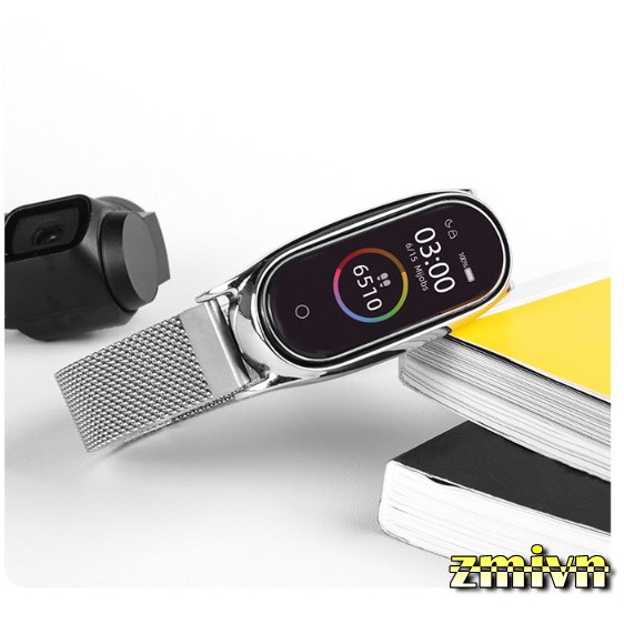 Xiaomi Miband 5 _ Dây đeo milanese loop kim loại thép không gỉ Xiaomi Miband 5 - Mijobs