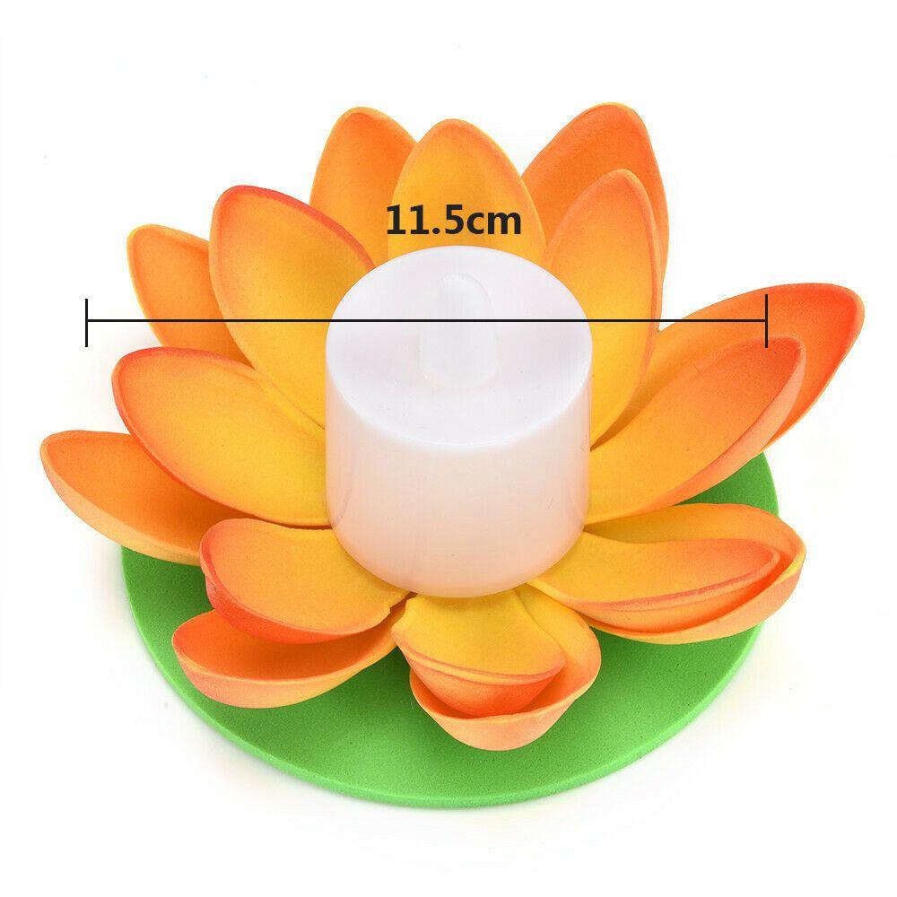 YIYU Đèn Nổi Hình Hoa Sen Độc Đáo Trang Trí Sân Vườn