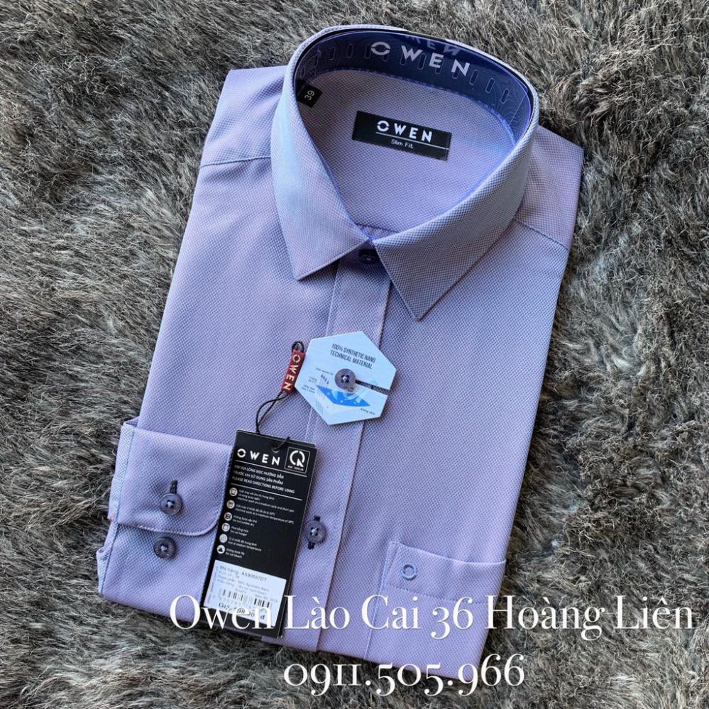 HOT (Đủ Size) . OWEN - Áo sơ mi dài tay Owen màu tím AS 90587 Cực Đẹp . . 002 👈 ⇤ .