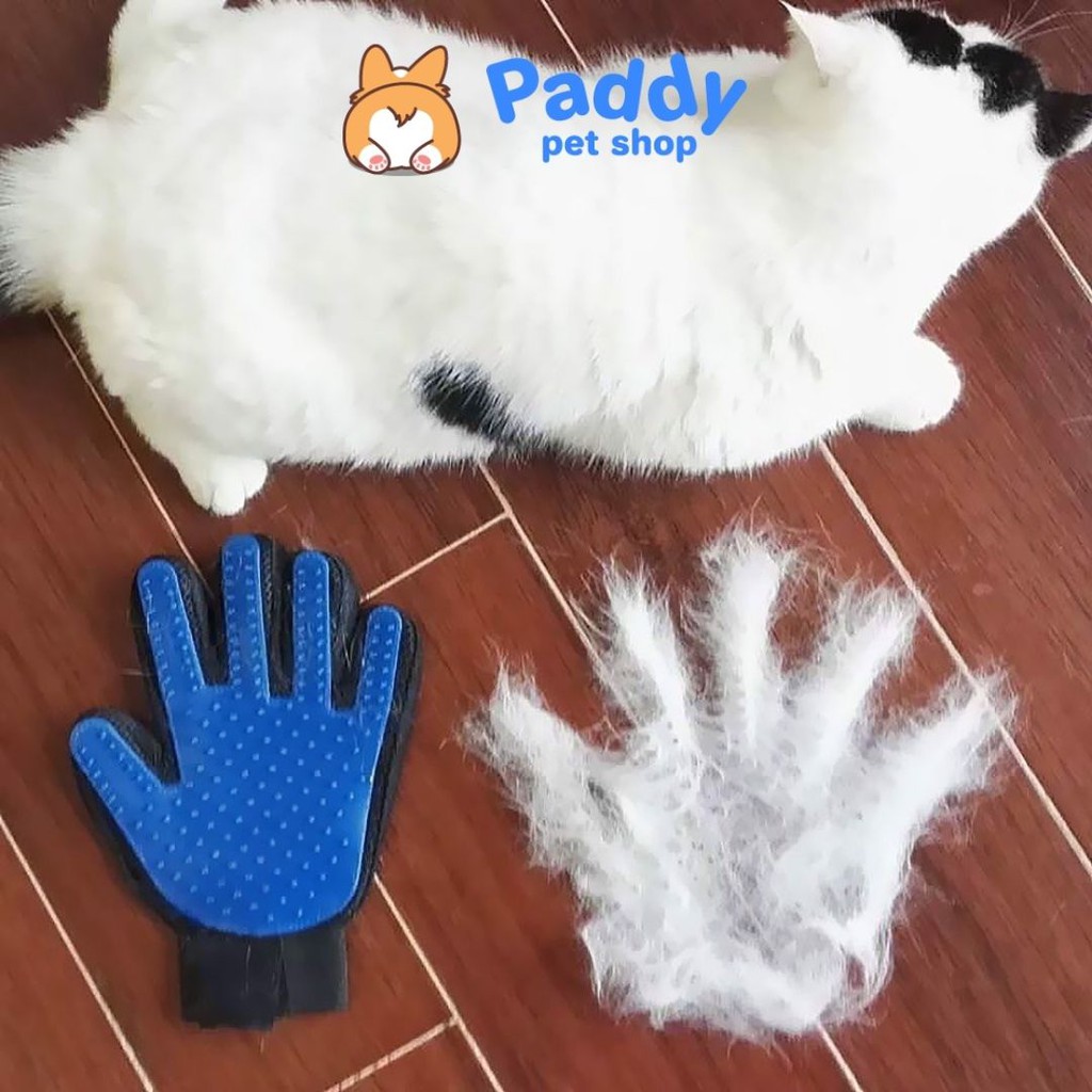 Găng tay tắm kết hợp chải lông chó mèo