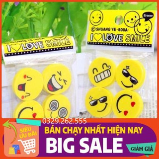 (FreeShip) Tẩy hình mặt cười siêu đáng yêu