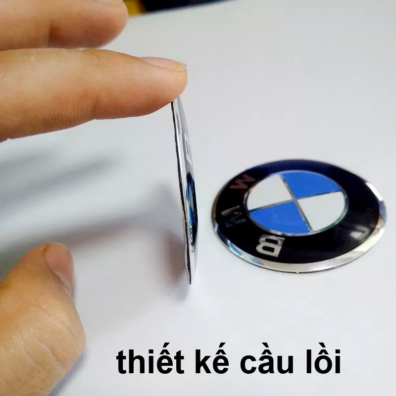 1 cái Logo BMW nhôm Đường Kính 6,5cm Nổi U