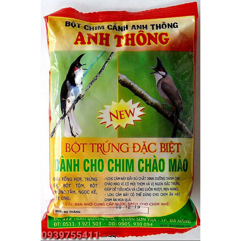 CÁM TRỨNG CHO CHIM CHÀO MÀO ANH THÔNG 150G