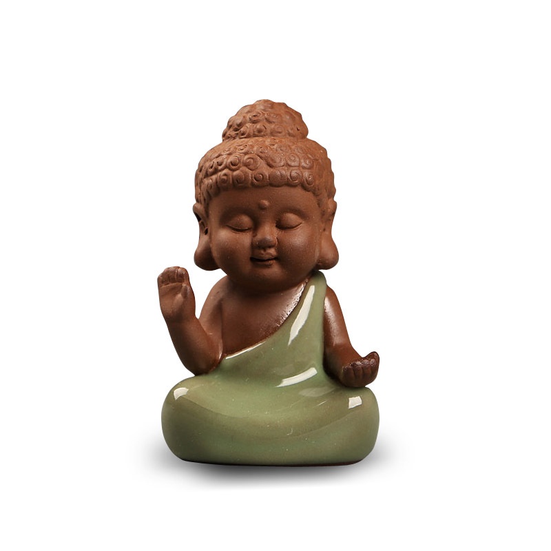 Tượng chú tiểu xanh dễ thương/ Sét 3 nhà sư mang lại an nhiên trong cuộc sống 💕FREESHIP 50k💕 - Dear Ladies
