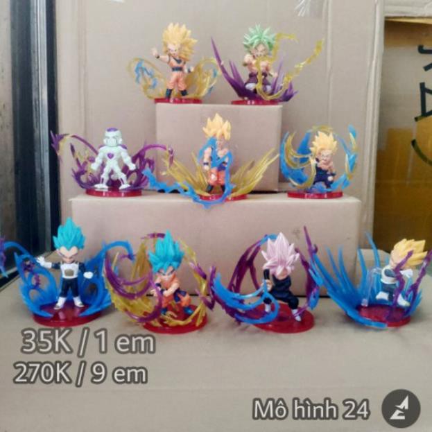 [GIÁ HỦY DIỆT] MÔ HÌNH HIỆU ỨNG 7 VIÊN NGỌC RỒNG DRAGON BALL GOKU BROLY FRIEZE GOHAN VEGETA SUPER SAIYAN DRAGONBALL SÉT