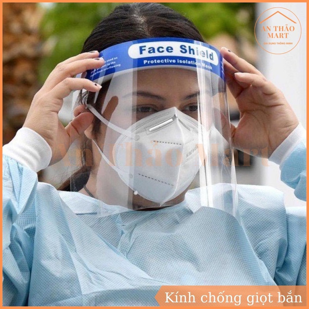 Kính Chống Giọt Bắn, Mặt Nạ Chắn Giọt Bắn Face Shield, Mặt Nạ Bảo Hộ Chống Bụi Chống Vi Khuẩn