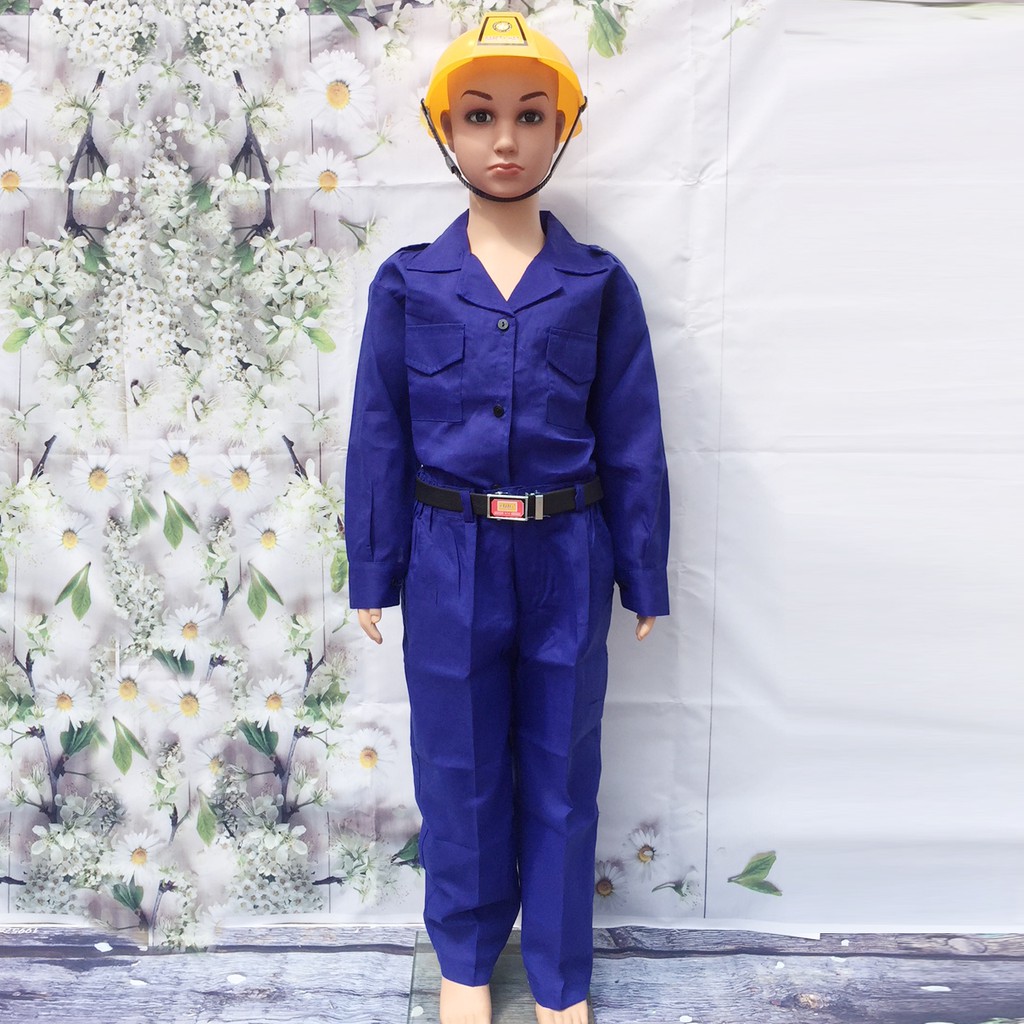 Bộ quần áo công nhân kĩ sư dành cho bé 3-5 tuổi