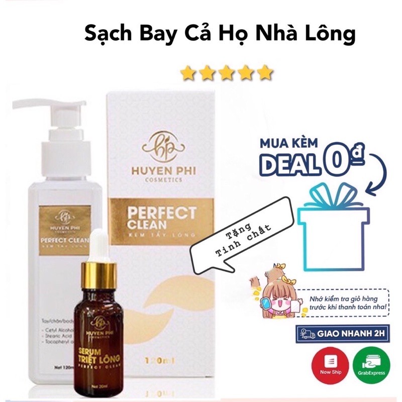 Kem Tẩy Lông ⚡️ Tẩy lông Huyền Phi ⚡️ wax lông sạch tặng serum triệt lông vĩnh viễn