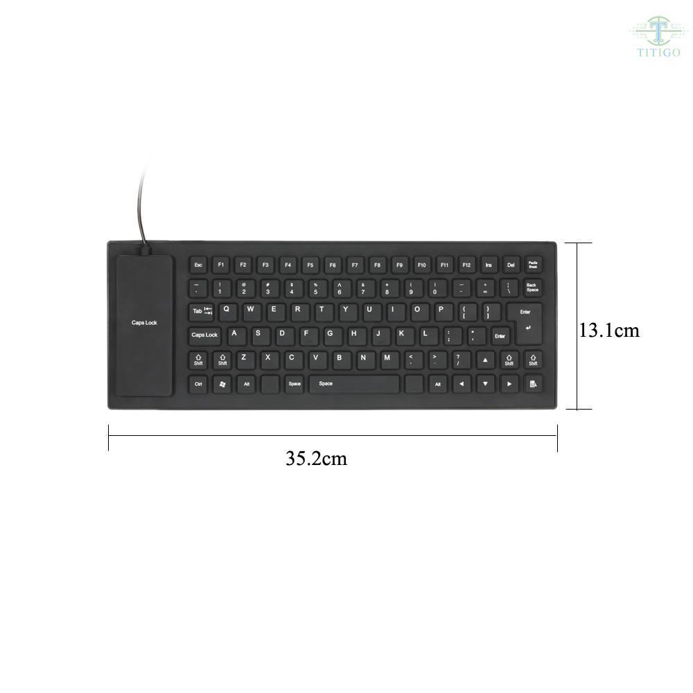 Bàn Phím Silicone 85 Phím Chống Nước Có Thể Gập Lại Cho Máy Tính, Laptop