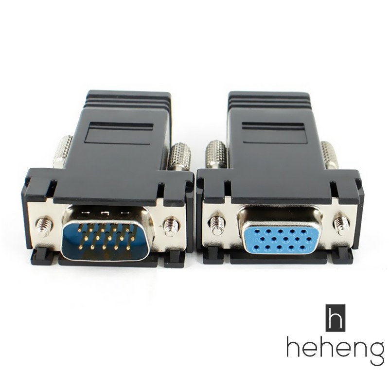 Set 2 Đầu Chuyển Đổi Vga Sang Rj45 Sang Vga Chuyên Dụng