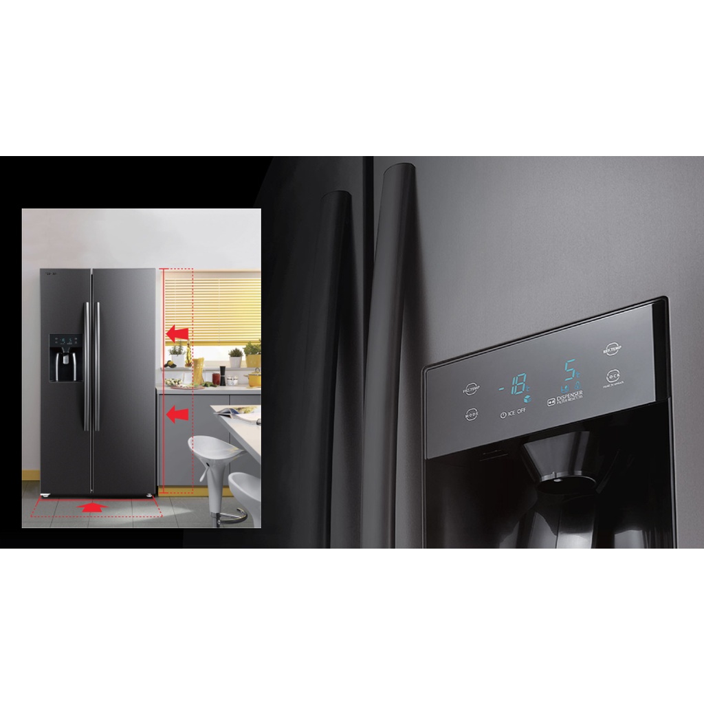 Tủ lạnh Toshiba Inverter 493 Lít GR-RS637WE-PMV - Hàng chính hãng