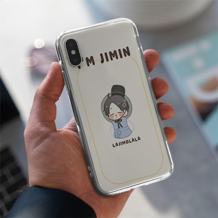 Ốp lưng BTS Jimin chibi cho iPhone 12ProMax iPhone 11 X XsMax Xr iPhone 7 8Plus  BLUBTS0736