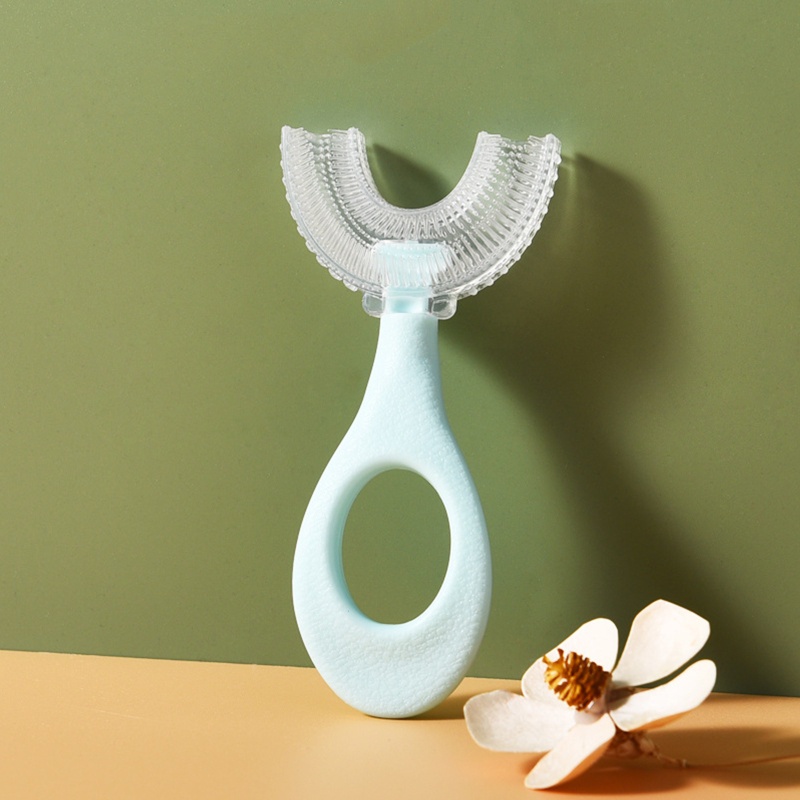 Bàn chải đánh răng silicone hình chữ U dành cho trẻ em 2-6 tuổi