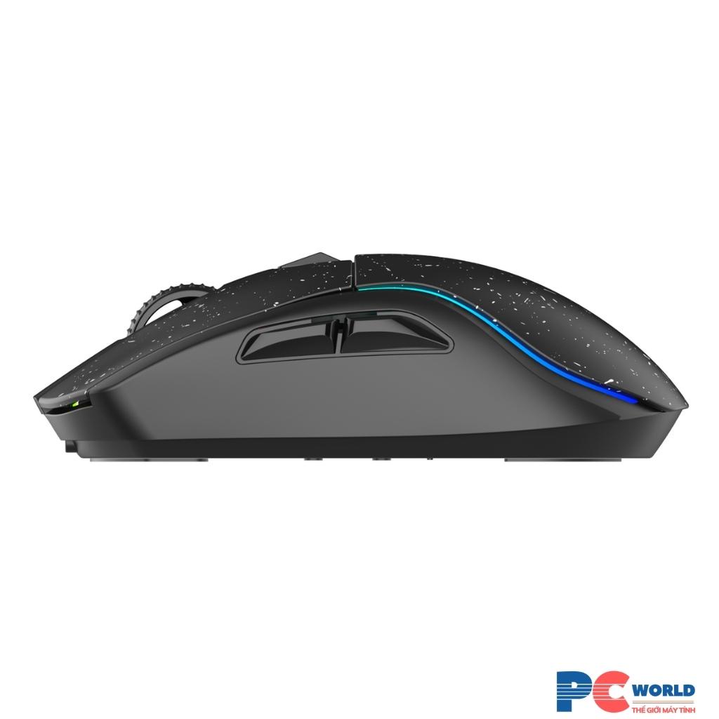 Chuột không dây Gaming DAREU A950 Triple mode (Black / Pink) - siêu nhẹ, kèm Dock sạc nhanh